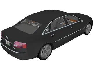 Audi A8L 6.0 W12 Quattro (2004) 3D Model