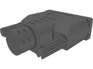 DVI-I Connector 3D Model