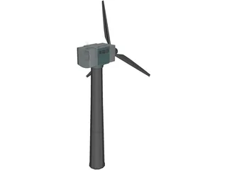 Wind Turbine 3D Model