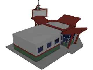 Cafe 3D Model