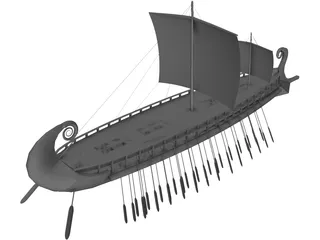 Trireme 3D Model