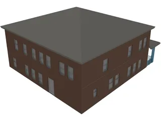 Two Story Home 3D Model