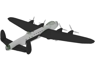 Avro Lancaster Bomber 3D Model