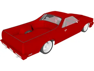 Chevrolet El Camino (1984) 3D Model