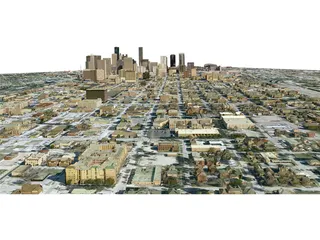 Houston City 3D Model