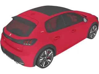 Peugeot 208 GTi Concept (2021) 3D Model