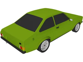 Ford Escort MK2 3D Model