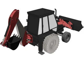 Wheel Loader 3D Model