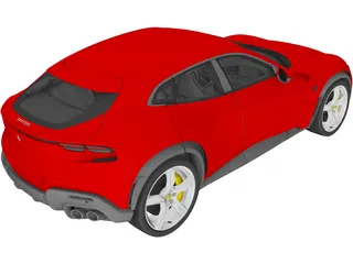 Ferrari Purosangue (2022) 3D Model