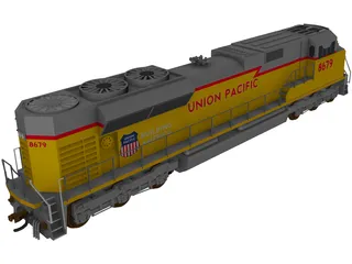 Union Pacific SD70Ace 3D Model