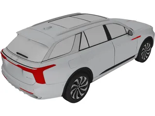 Hongqi E-HS9 (2020) 3D Model