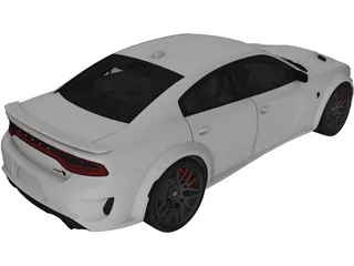 Dodge Charger SRT Hellcat (2023) 3D Model