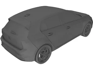 Volkswagen Golf 8 (2020) 3D Model