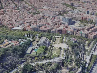 Barcelona City, Spain (2023) 3D Model