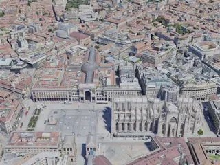 Milan City, Italy (2023) 3D Model