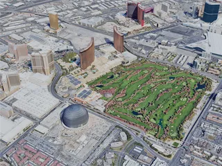 Las Vegas City, Paradise, USA (2023) 3D Model