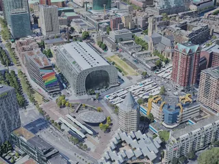 Rotterdam City, Netherlands (2023) 3D Model