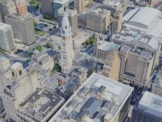 Philadelphia City, USA (2023) 3D Model