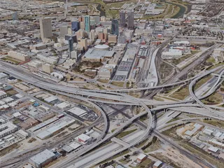 Fort Worth City, USA (2023) 3D Model