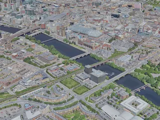 Glasgow City, UK (2023) 3D Model