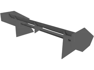 Formula Student Rear Wing 3D Model