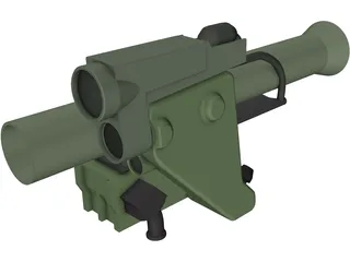 MILAN Anti-Tank Missile 3D Model