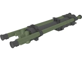 Strelets Missile Launcher 3D Model