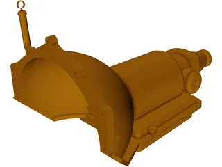 Chevrolet Turbo 350 Transmission 3D Model