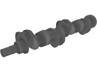 Crankshaft Cummins Diesel 3D Model