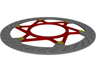 Magura Disc 320mm Complete Left Side 3D Model