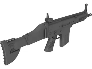 FN SCAR 3D Model