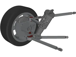 Racing Suspension 3D Model