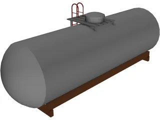 Oil Tank 3D Model