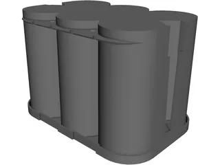 Optima Battery 3D Model