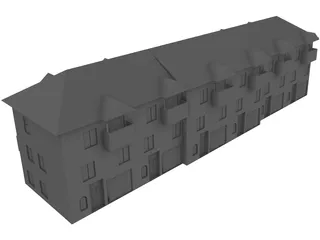 Apartment Building 3D Model