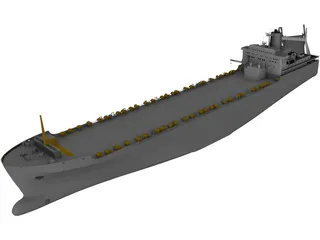 Tanker Ship 3D Model