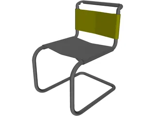 Ludwig Meis van der Rohe Chair 3D Model