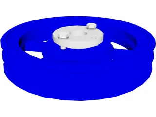 Pulley of 7.2 Inches Diameter 3D Model