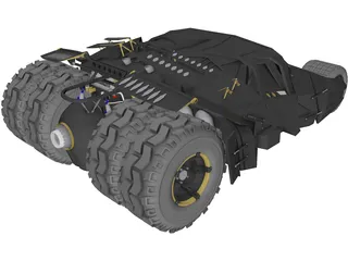 Batman Tumbler Car 3D Model