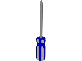 Phillips Head Screwdriver 3D Model