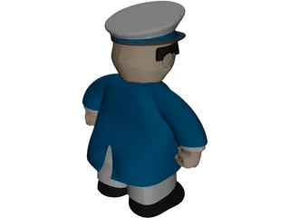 Captain 3D Model