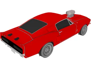 Ford Mustang Shelby Cobra G.T.500 3D Model