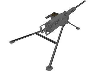 Browning 50 cal 3D Model