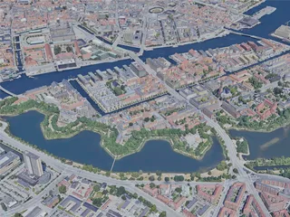 Copenhagen City, Denmark (2023) 3D Model