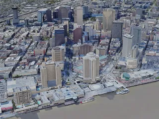 New Orleans City, USA (2023) 3D Model