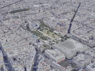 Paris City, France (2023) 3D Model