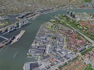 Amsterdam City, Netherlands (2022) 3D Model