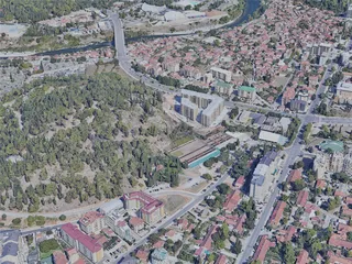Podgorica City, Montenegro (2023) 3D Model