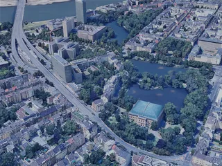 Dusseldorf City, Germany (2023) 3D Model