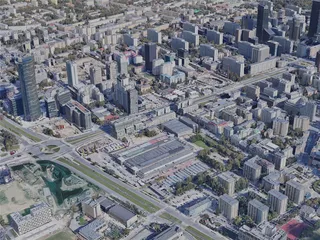 Warsaw City, Poland (2022) 3D Model